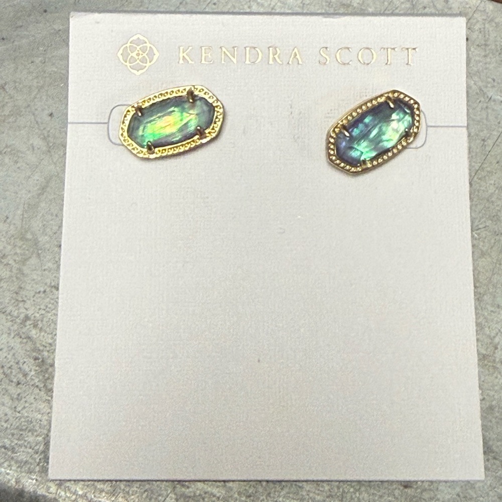 Kendra Scott Ellie Gold and Iridescent Earrings